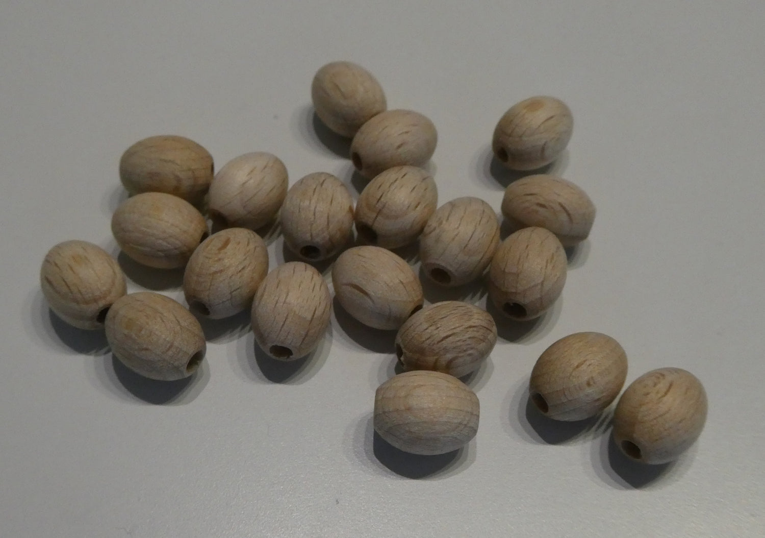 Puupallo soikea 8 x 10 mm, 20 kpl