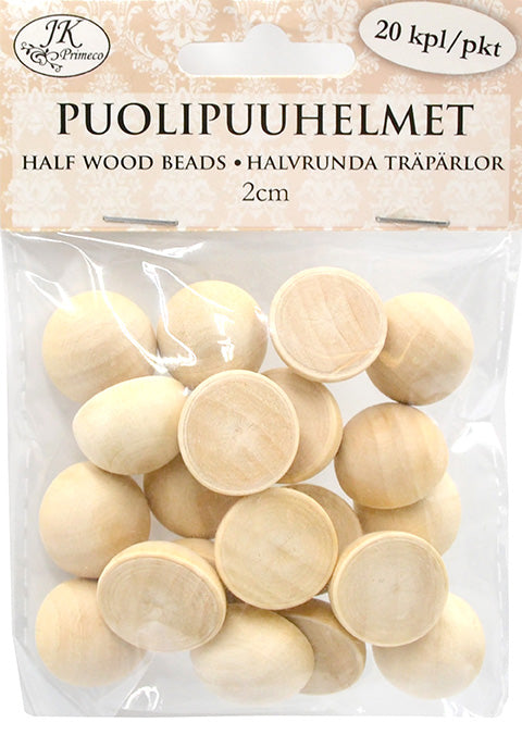 Puolipuuhelmet 2 cm 20 kpl