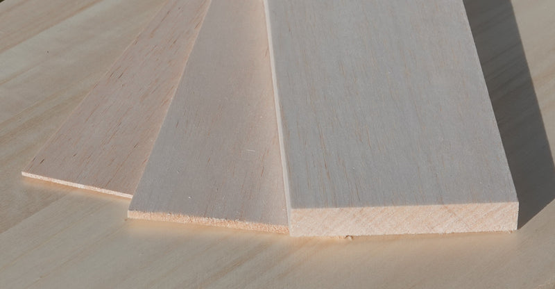 Balsalevy 10 x 30 cm, eri paksuuksia