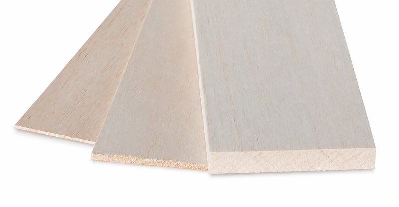 Balsalevy 10 x 30 cm, eri paksuuksia