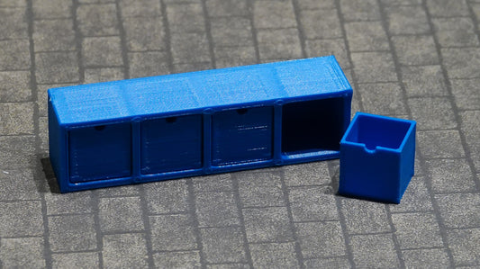 Lokerikko 1:6, eri värejä