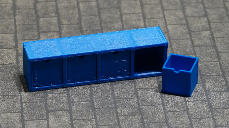 Lokerikko 1:6, eri värejä