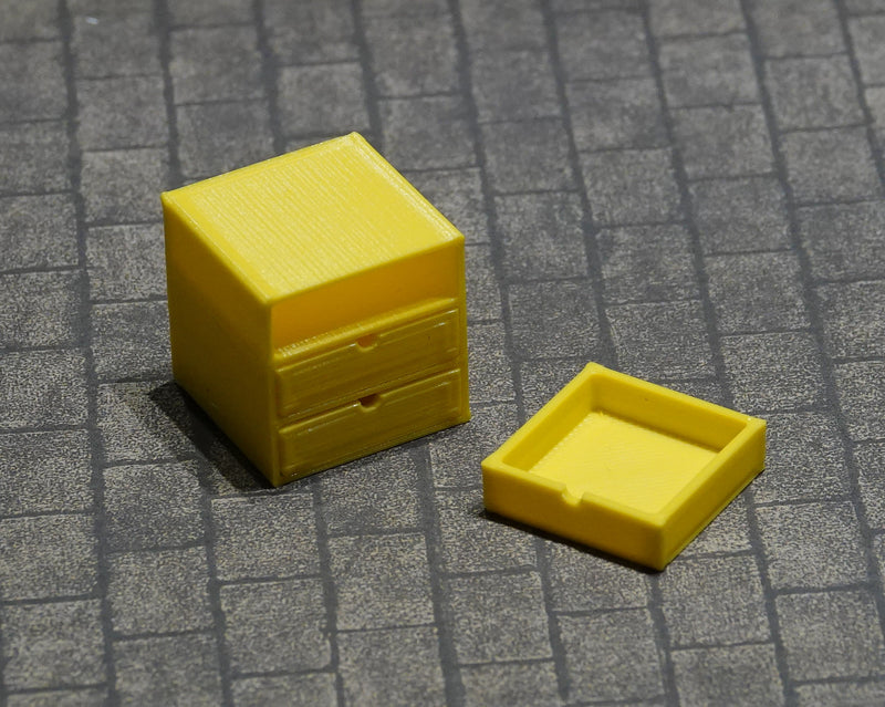 Minilaatikosto,  eri värejä ja kokoja