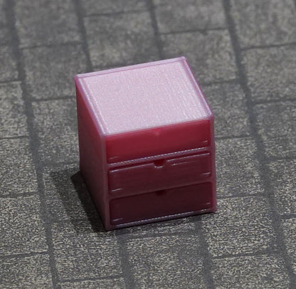 Minilaatikosto,  eri värejä ja kokoja