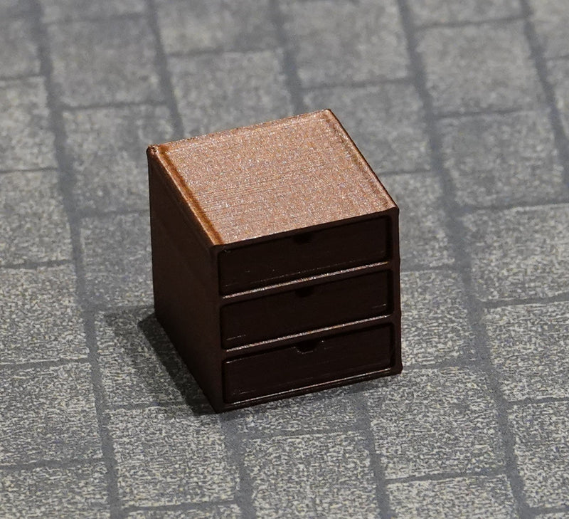 Minilaatikosto,  eri värejä ja kokoja