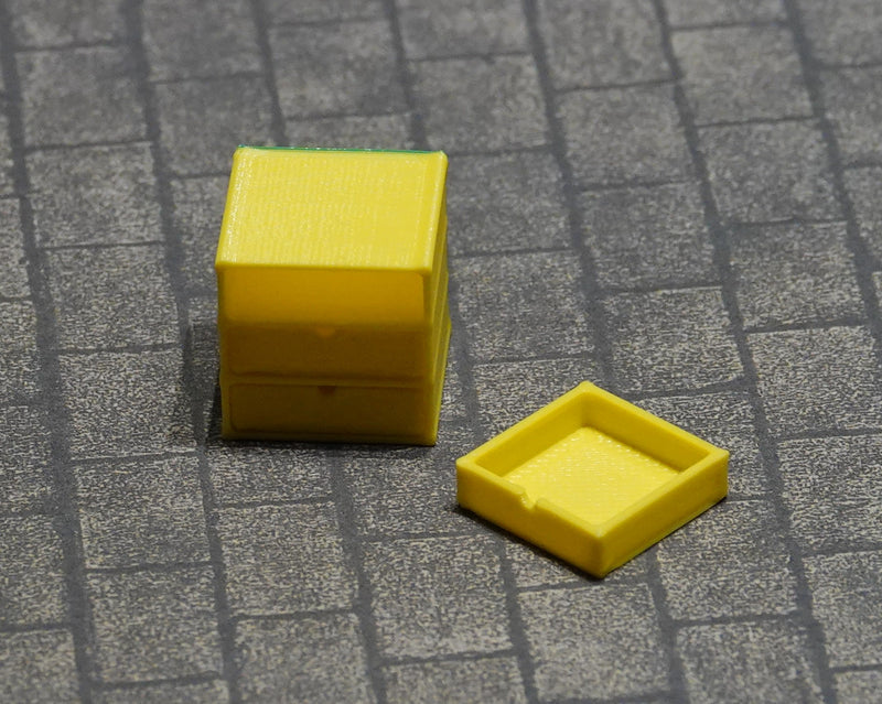 Minilaatikosto,  eri värejä ja kokoja