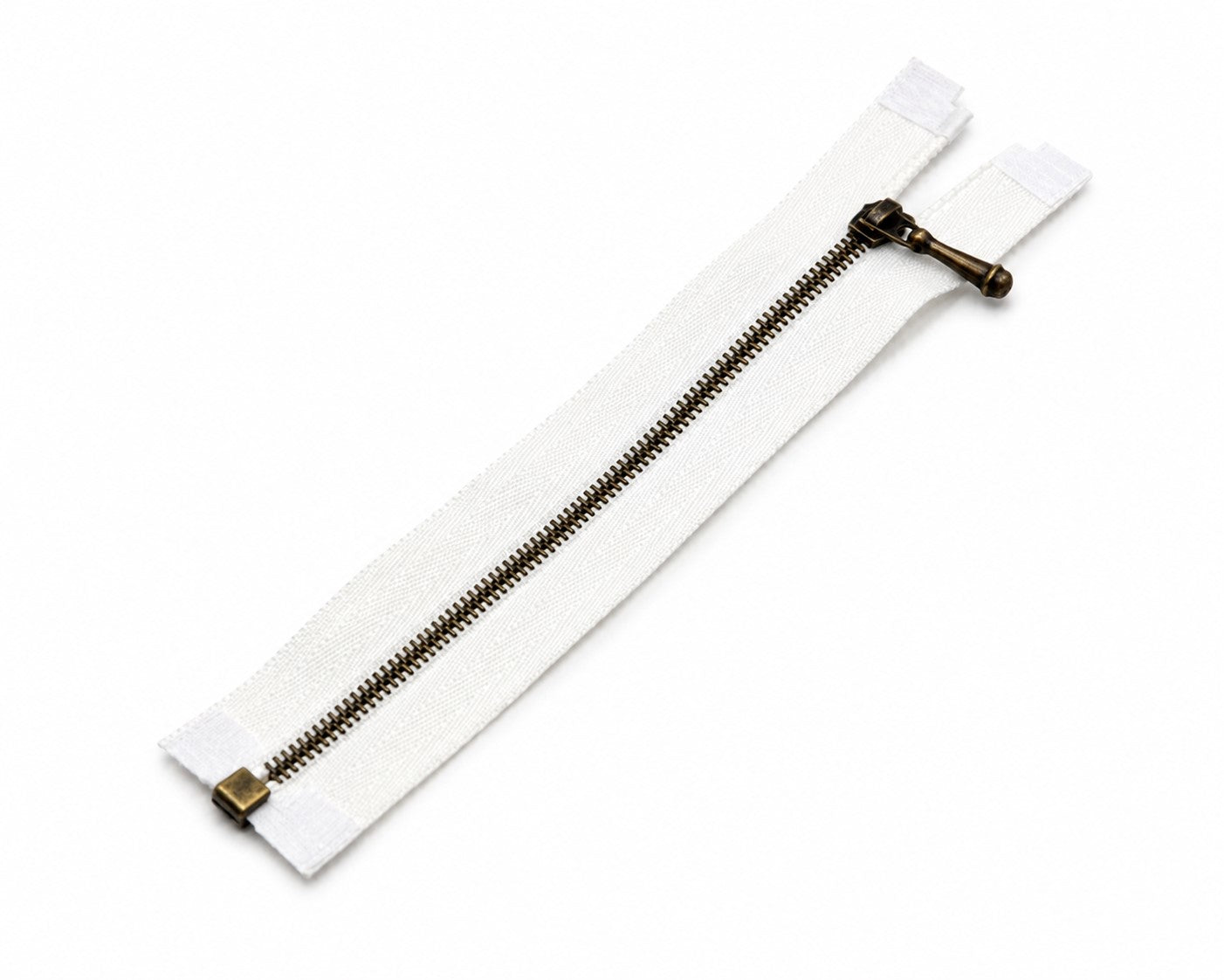 Vetoketju 10 cm, avomalli, valkoinen
