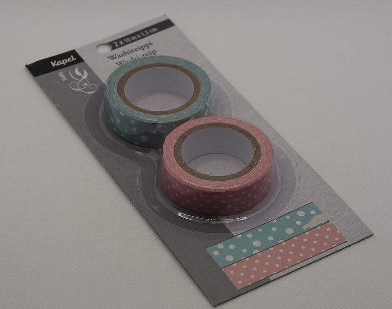 Washiteippi 2 kpl "pisteet"