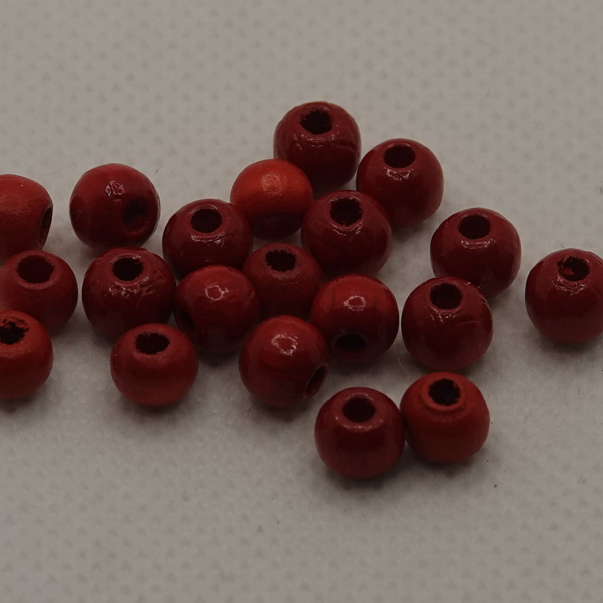 Puupallo 6 mm, 20 kpl, punainen