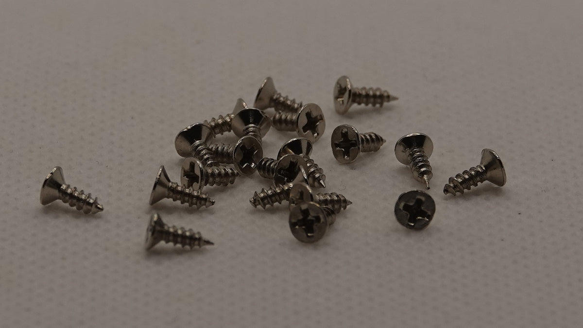 Ruuvi 2 x 6 mm, hopea 20 kpl