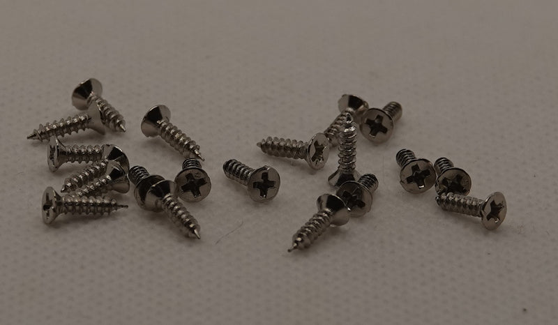 Ruuvi 2 x 8 mm, hopea 20 kpl