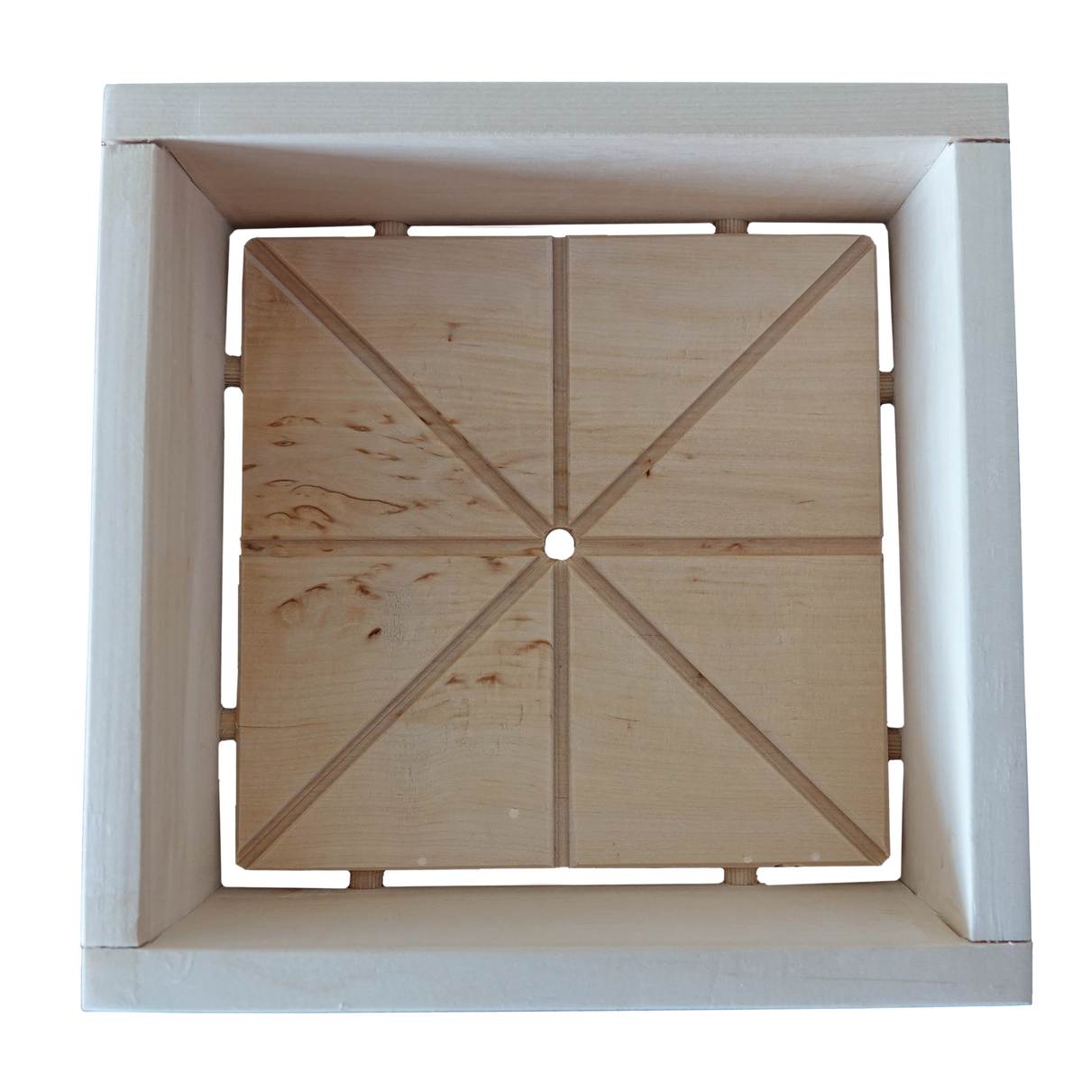 Puinen juustomuotti, malli 1