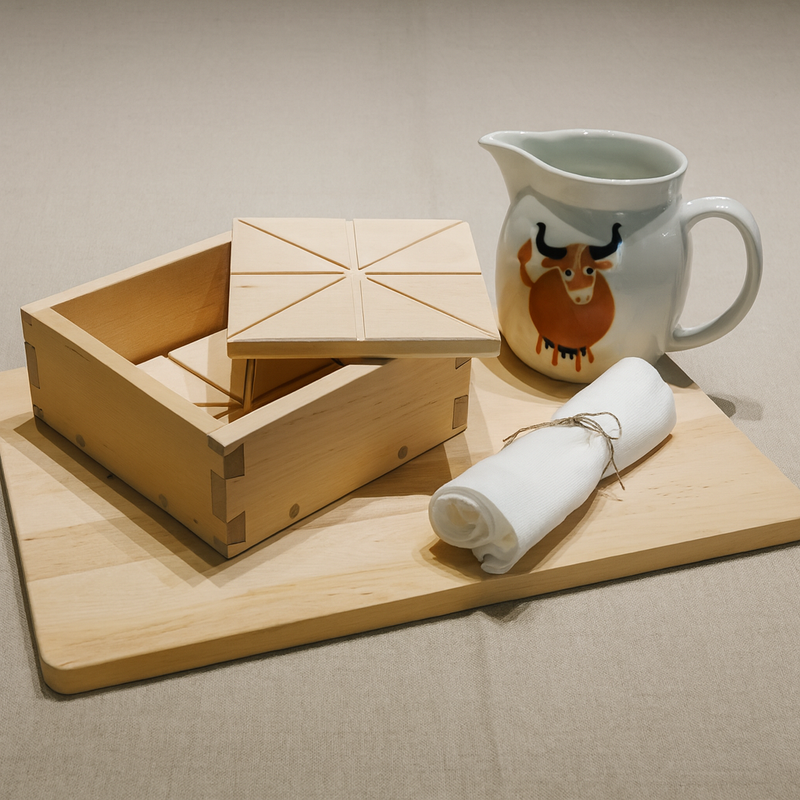 Puinen juustomuotti, malli 2