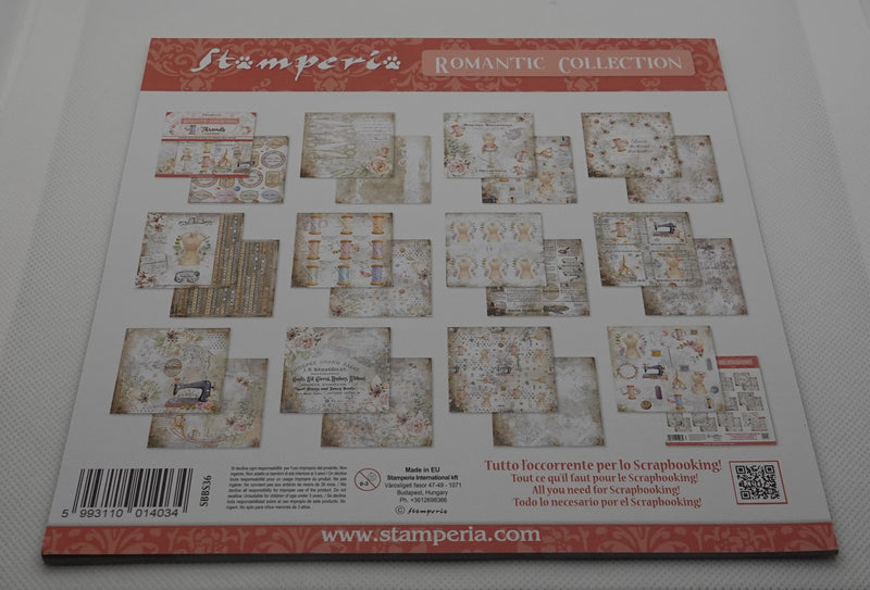Kartonkilehtiö "Romantic collection"