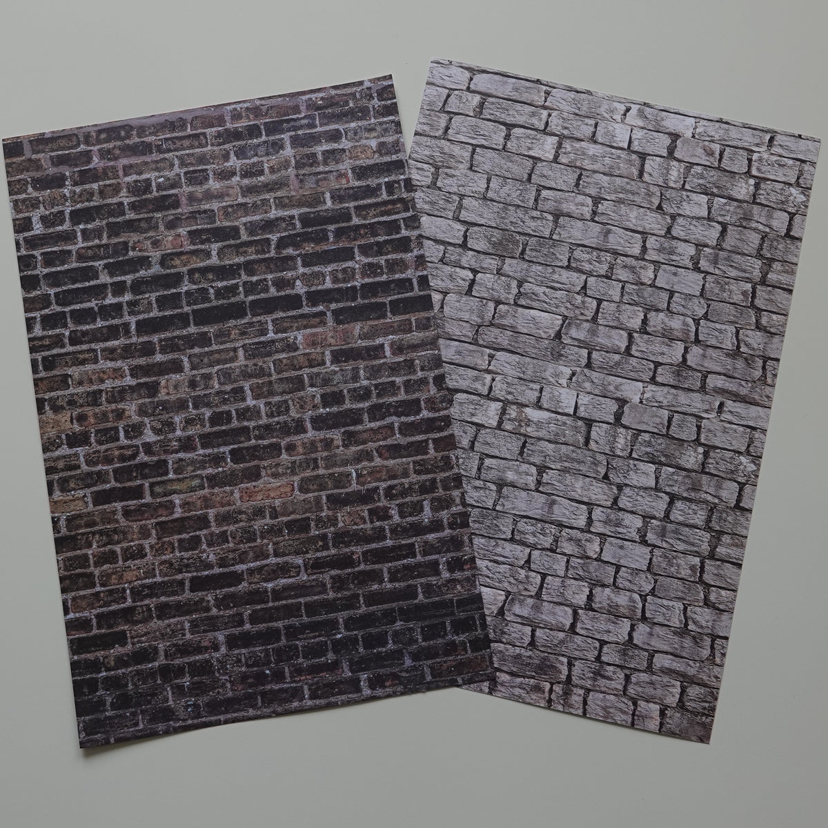 Kaksipuoleinen kuviokartonki tiiliseinä 20 x 30 cm