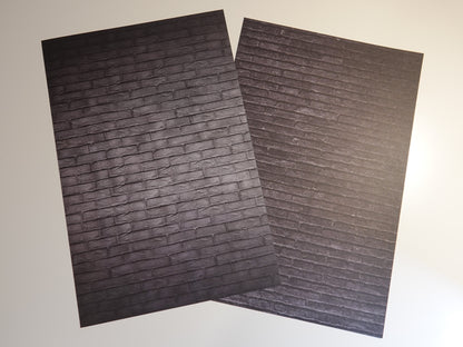 Kaksipuoleinen kuviokartonki tiiliseinä 20 x 30 cm