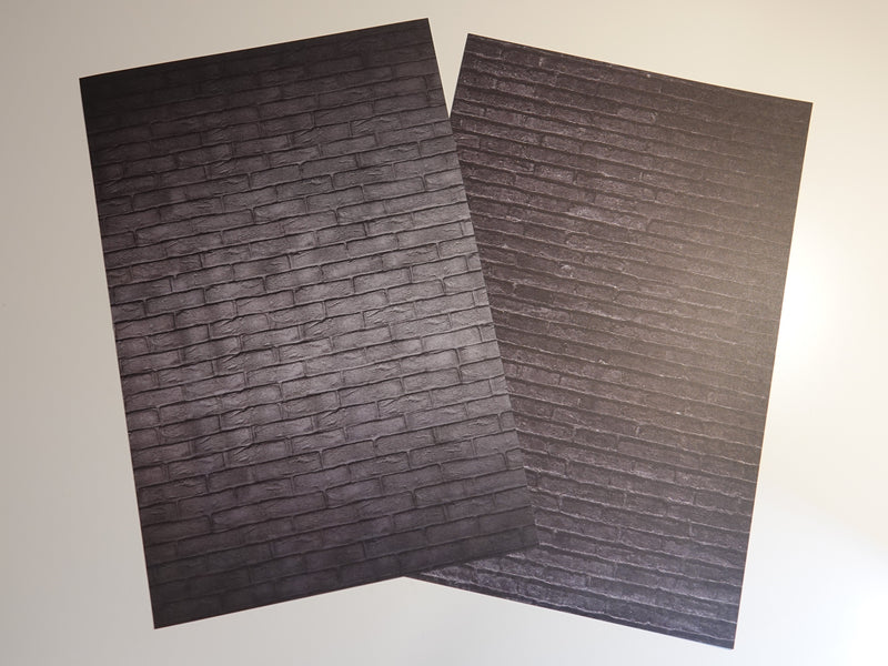 Kaksipuoleinen kuviokartonki tiiliseinä 20 x 30 cm