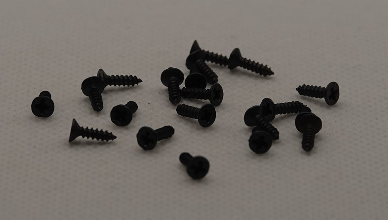 Ruuvi 2 x 8 mm, musta 20 kpl