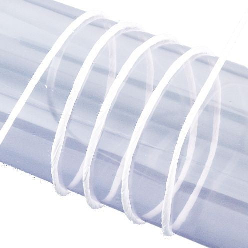 Metallilangalla vahvistettu paperinaru 2 mm, valkoinen